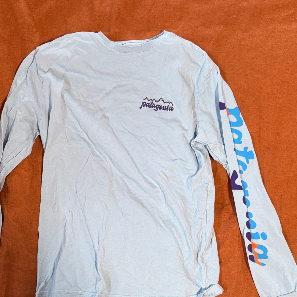 Patagonia Blue Long Sleeve Tee